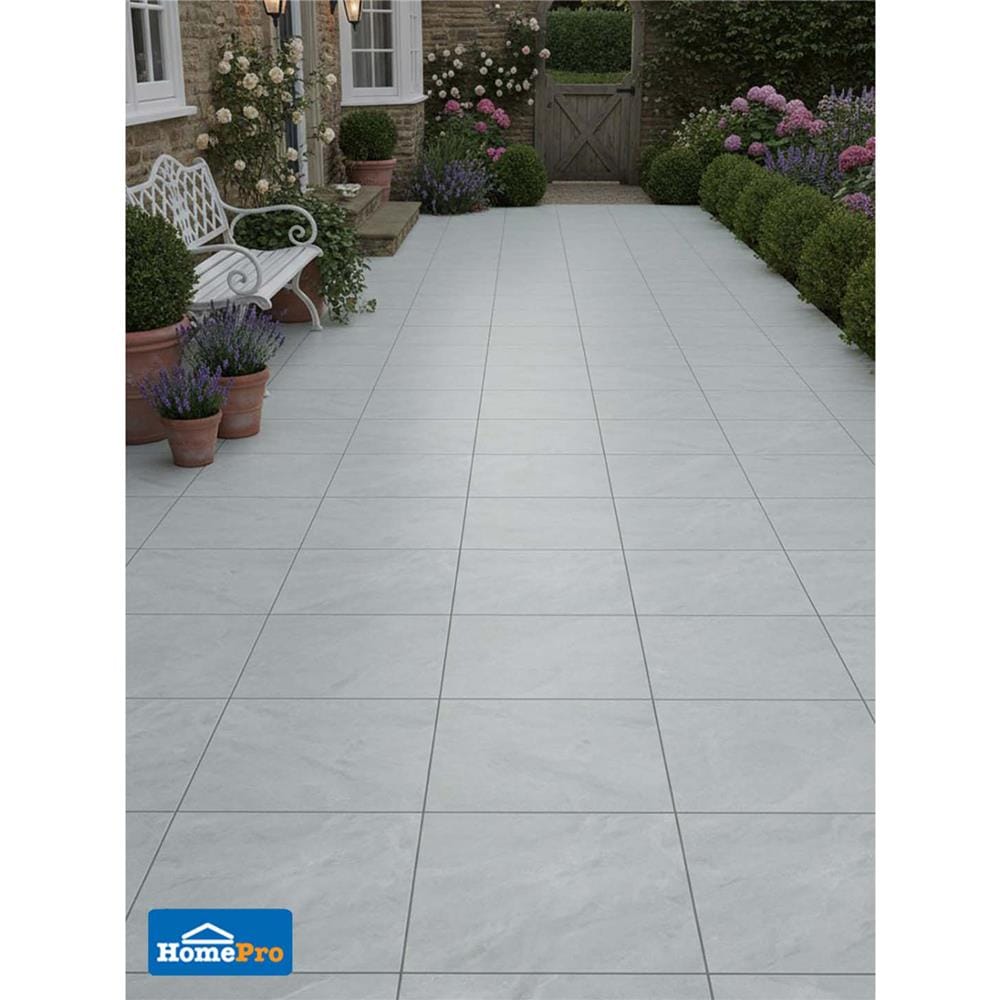 กระเบื้องพื้นพอร์ซเลน 60x60 ซม. TARA เบลเลน แมท เทาอ่อน A 1.44 ตร.ม.