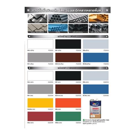 สีน้ำมันผสมรองพื้น ชนิดด้าน DULUX SUPERCOTE 2-IN-1 F1003 สีเงิน 3 ลิตร_4