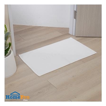 พรมขนหนู HOME LIVING STYLE WELL 17X28 นิ้ว สีขาว_6