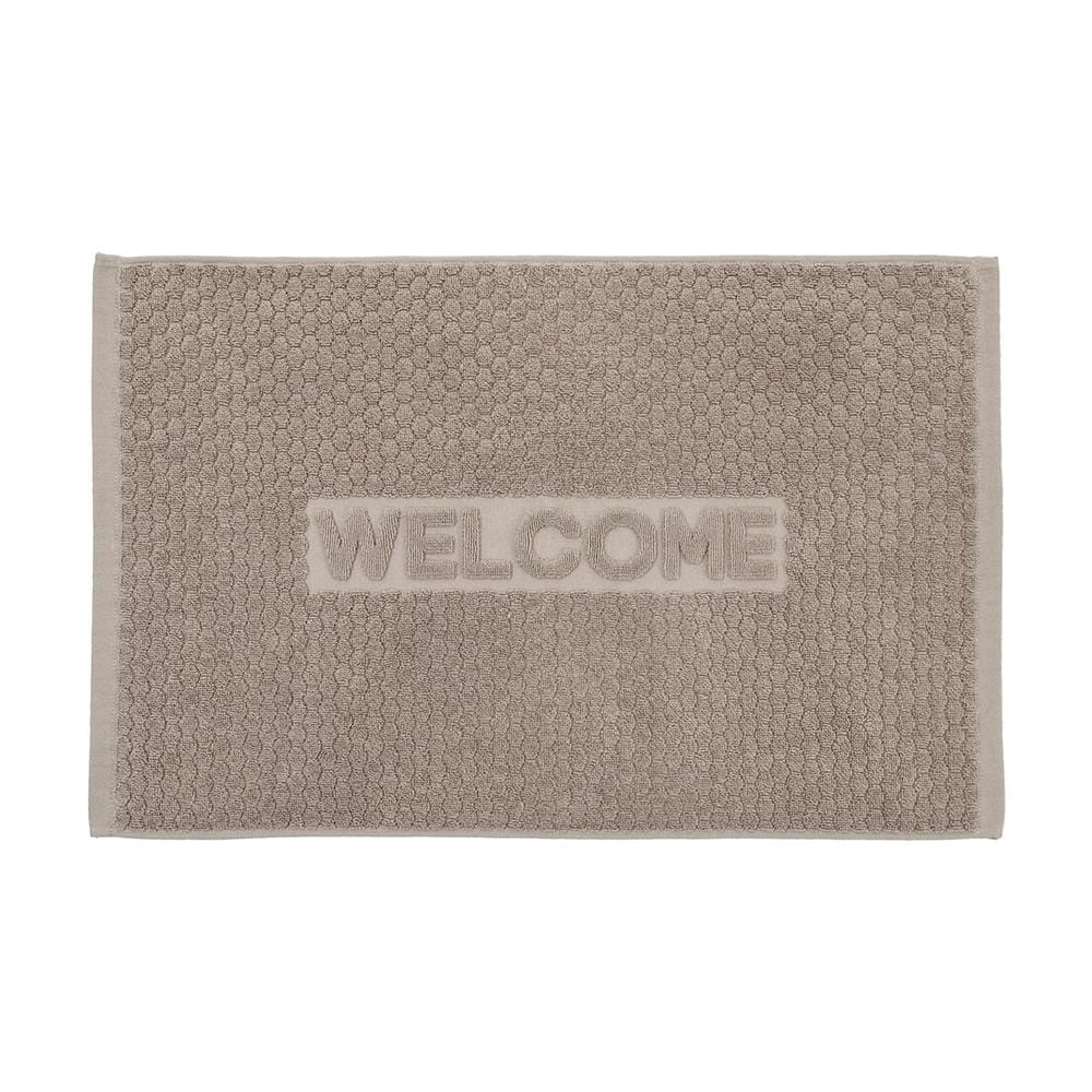 พรมขนหนู HOME LIVING STYLE WELL 17x28 นิ้ว สีเทา