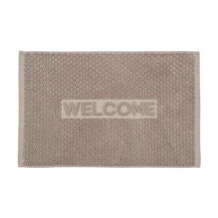 พรมขนหนู HOME LIVING STYLE WELL 17x28 นิ้ว สีเทา_0