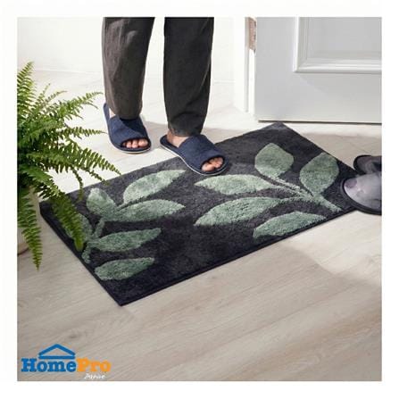 พรม HOME LIVING STYLE PLANT 45x70 ซม. สีดำ_4