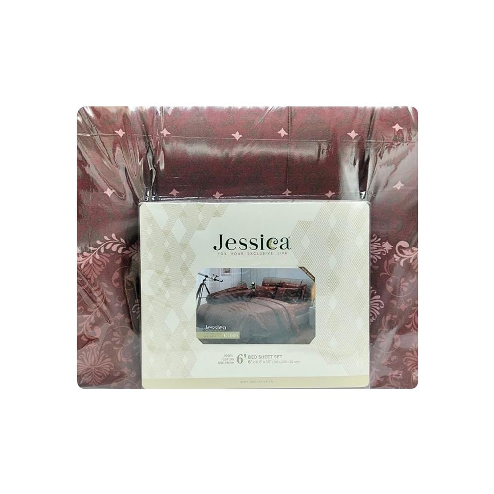 ชุดผ้าปูที่นอน 6 ฟุต (ชุด 6 ชิ้น) JESSICA COTTON 20254-C1080