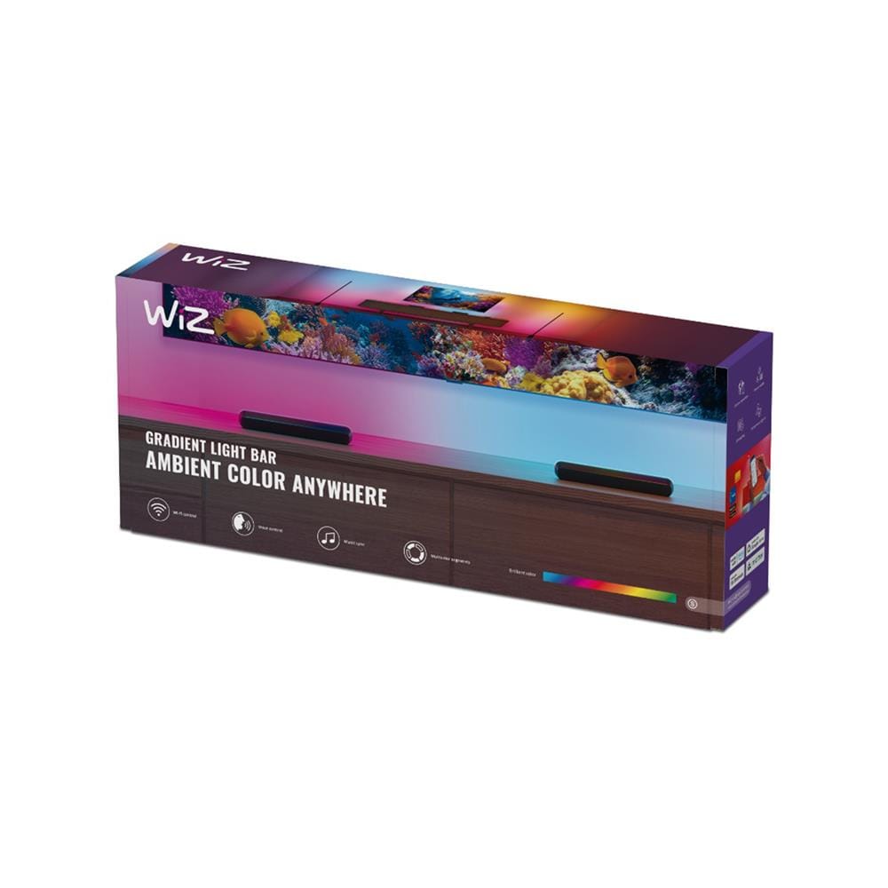 ไฟตั้งโต๊ะ LED WIZ GRADIENT TV BAR 8.2 วัตต์ RGB  สีดำ