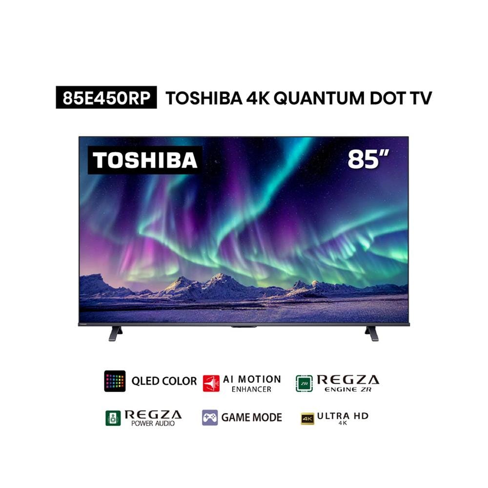 ทีวีคิวแอลอีดี 85 นิ้ว TOSHIBA (4K, QLED, VIDAA) 85E450RP