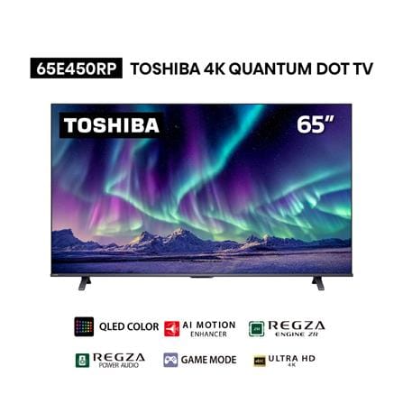 ทีวีคิวแอลอีดี 65 นิ้ว TOSHIBA (4K, QLED, VIDAA) 65E450RP_7
