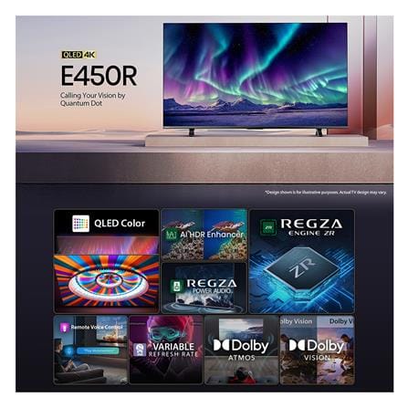 ทีวีคิวแอลอีดี 50 นิ้ว TOSHIBA (4K, QLED, VIDAA) 50E450RP_4
