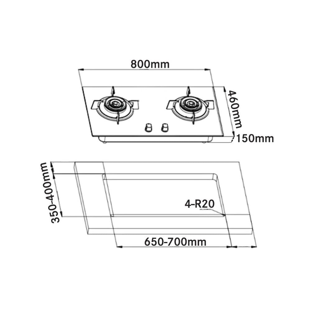 เตาฝัง+เครื่องดูดควัน FRANKE FG8266NX+FT960NX