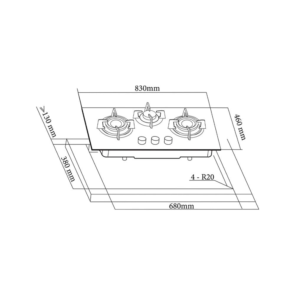 เตาฝัง+เครื่องดูดควัน FRANKE FG8318NX+FT960NX