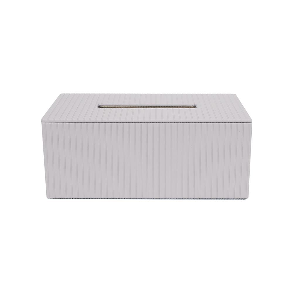 กล่องทิชชู่แผ่น PVC KECH ARRAY สีเทา