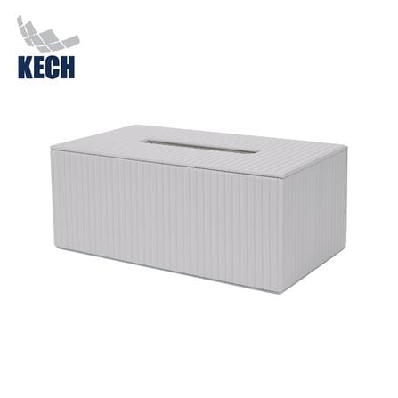กล่องทิชชู่แผ่น PVC KECH ARRAY สีเทา_0