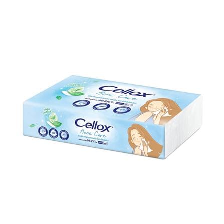 กระดาษเช็ดหน้า CELLOX ACNE 80 แผ่น (แพ็ก 9+3)_2