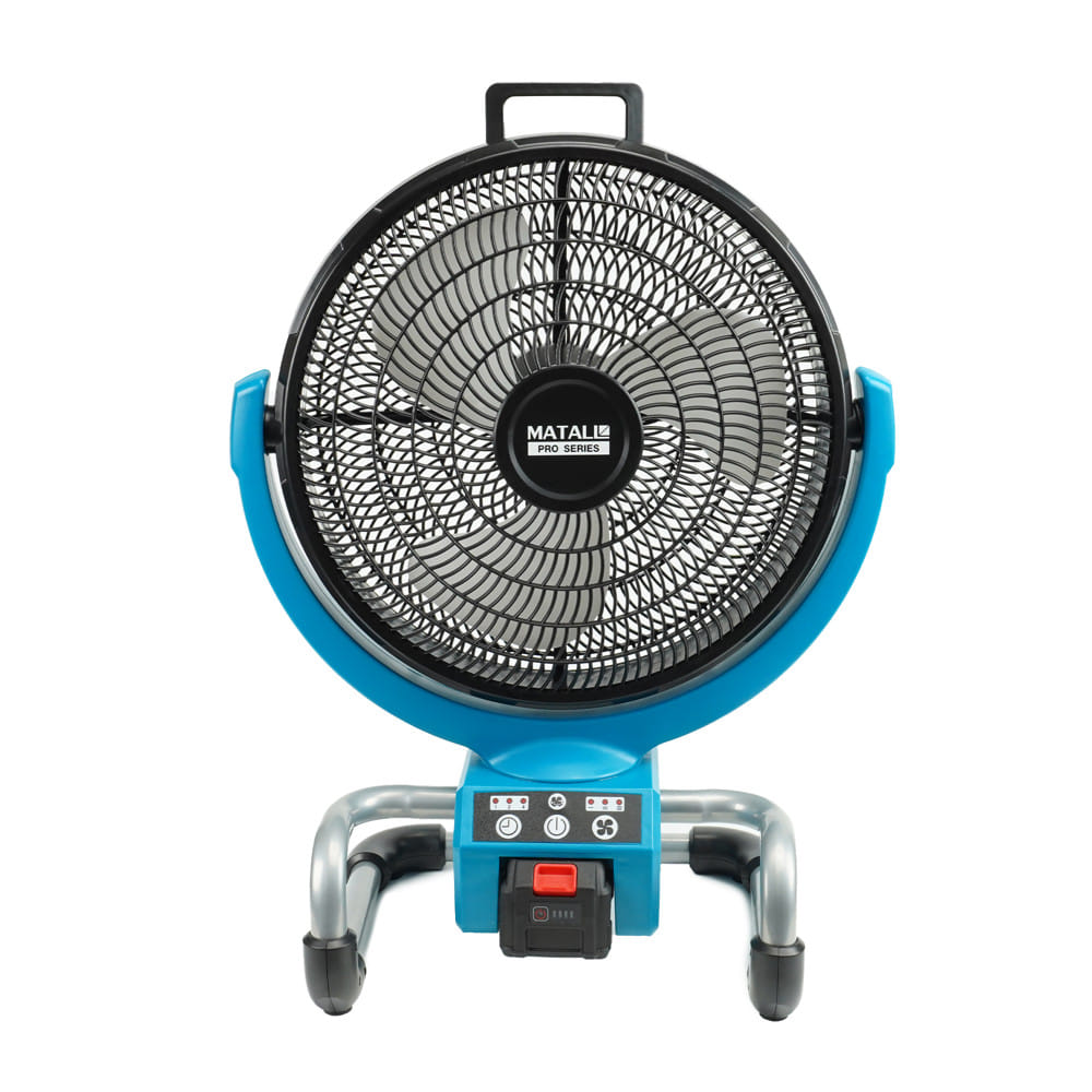 พัดลมไร้สาย 13 นิ้ว (พร้อมแบตเตอรี่และแท่นชาร์จ) MATALL PRO DF-300 20 โวลต์_0