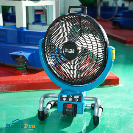 พัดลมไร้สาย 13 นิ้ว (พร้อมแบตเตอรี่และแท่นชาร์จ) MATALL PRO DF-300 20 โวลต์_5