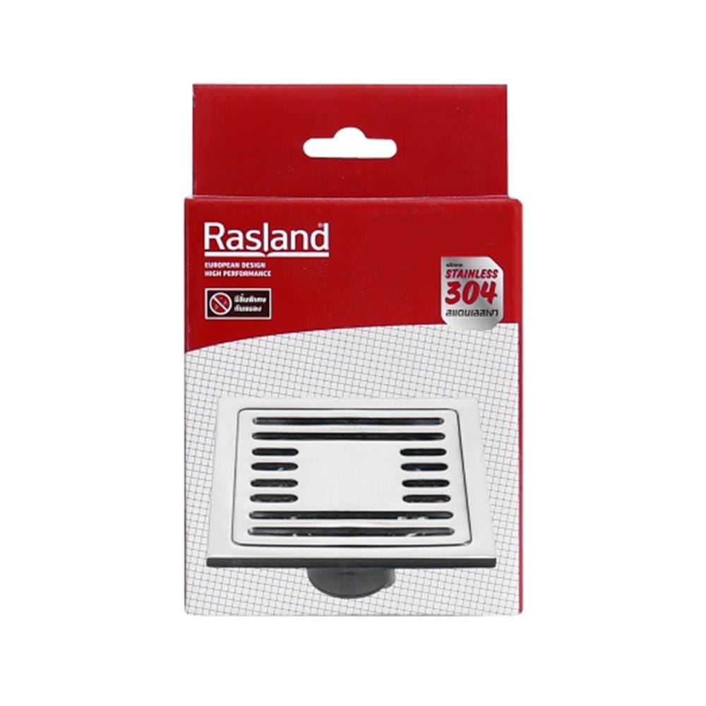 ตะแกรงกันกลิ่นเหลี่ยม RASLAND RA WT-99556 4 นิ้ว