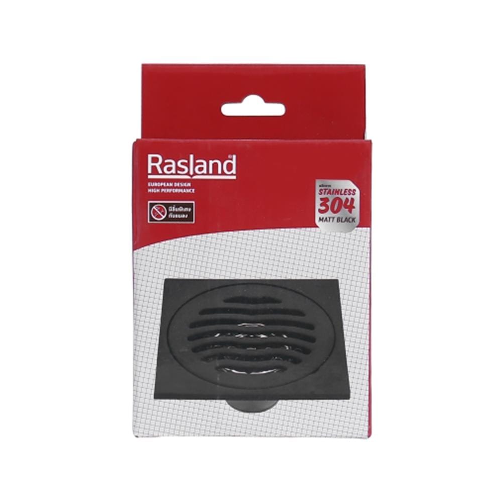 ตะแกรงกันกลิ่นกลม RASLAND RA WT-BLACK 4 นิ้ว