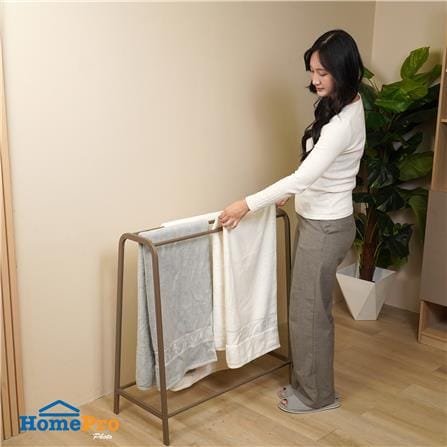 ราวพาดผ้าอะลูมิเนียม 3 เส้น PLIM MONACO สี TAUPE_5