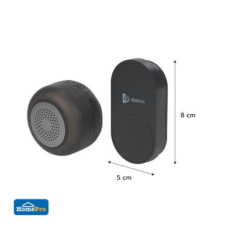 กริ่งไร้สาย ELECKTA KINETIC FL-213-BLK สีดำ_6