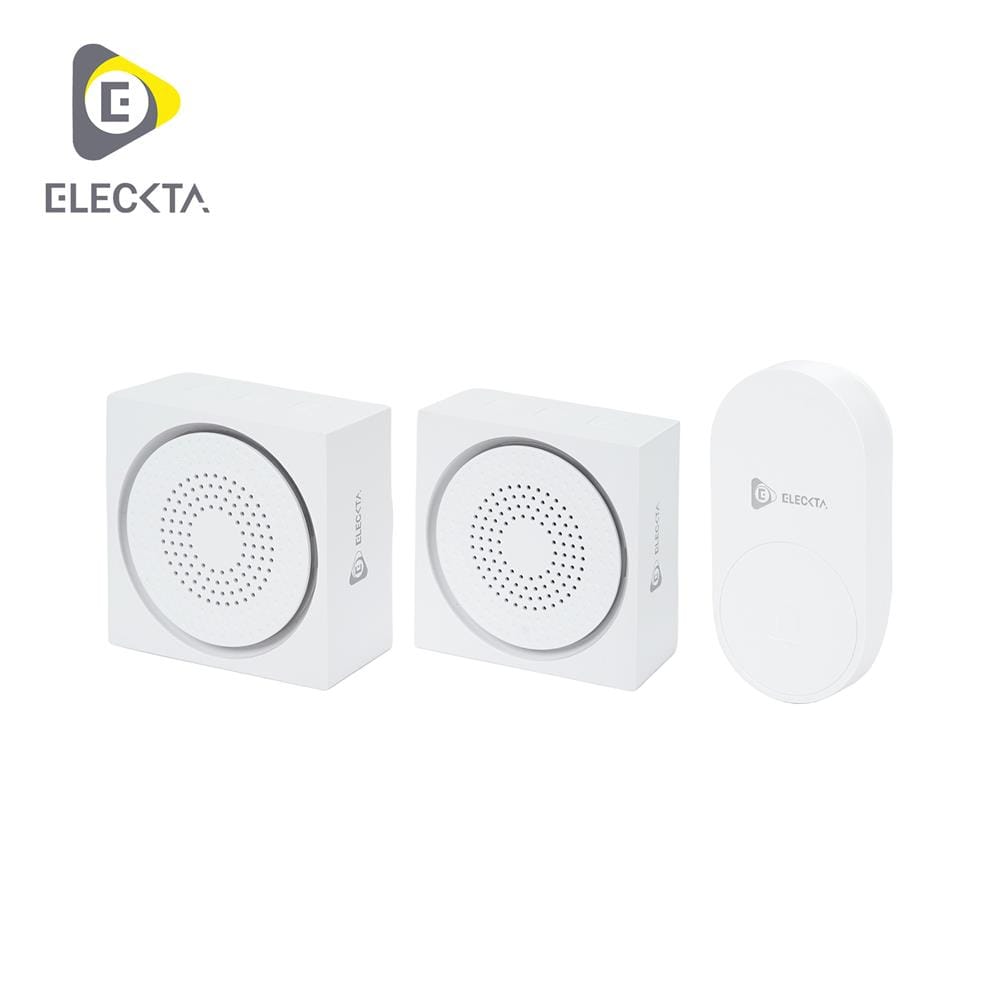กริ่งไร้สาย ELECKTA KINETIC FL-315-2 สีขาว