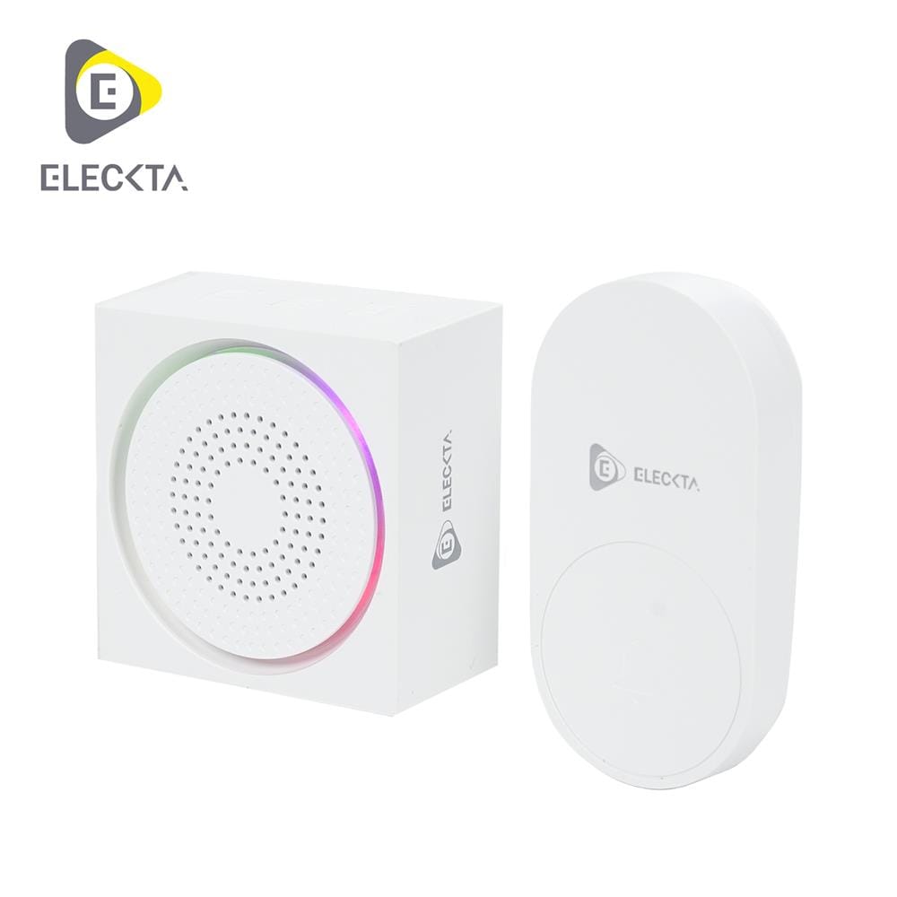 กริ่งไร้สาย ELECKTA KINETIC FL-315 สีขาว