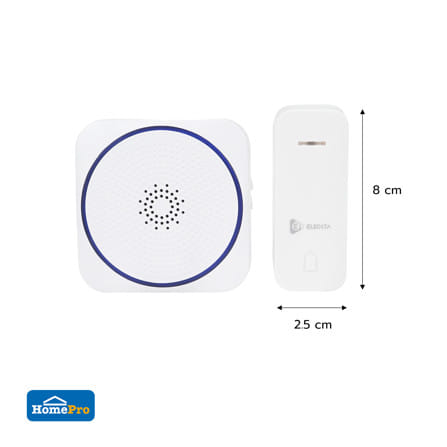 กริ่งไร้สาย ELECKTA KINETIC FB-617 สีขาว_4