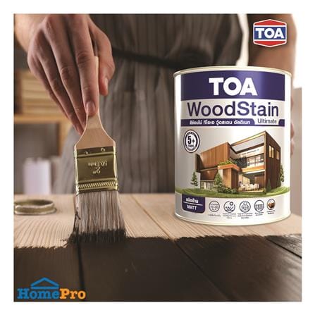 สีย้อมไม้ ชนิดด้าน TOA WOODSTAIN ULTIMATE UM99 สีใส 1/4 แกลลอน_4