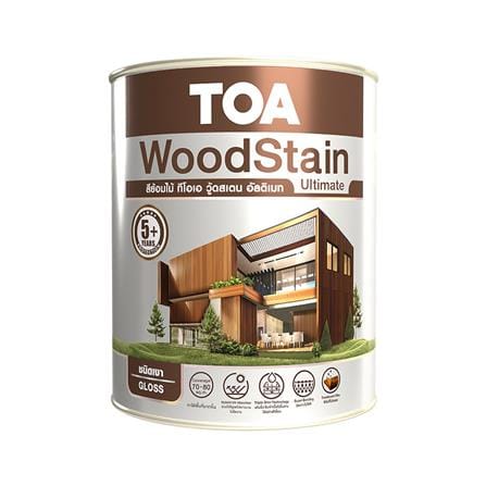 สีย้อมไม้ ชนิดเงา TOA WOODSTAIN ULTIMATE UG05 สีวอลนัท 1 แกลลอน_0