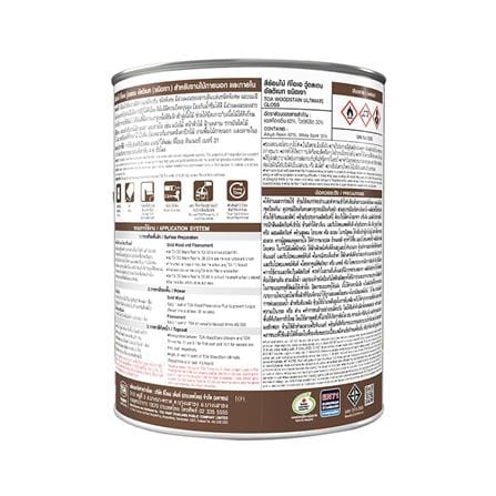 สีย้อมไม้ ชนิดเงา TOA WOODSTAIN ULTIMATE UG05 สีวอลนัท 1 แกลลอน_3