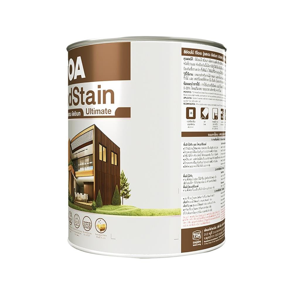 สีย้อมไม้ ชนิดเงา TOA WOODSTAIN ULTIMATE UG06 สีไม้ประดู่ 1 แกลลอน