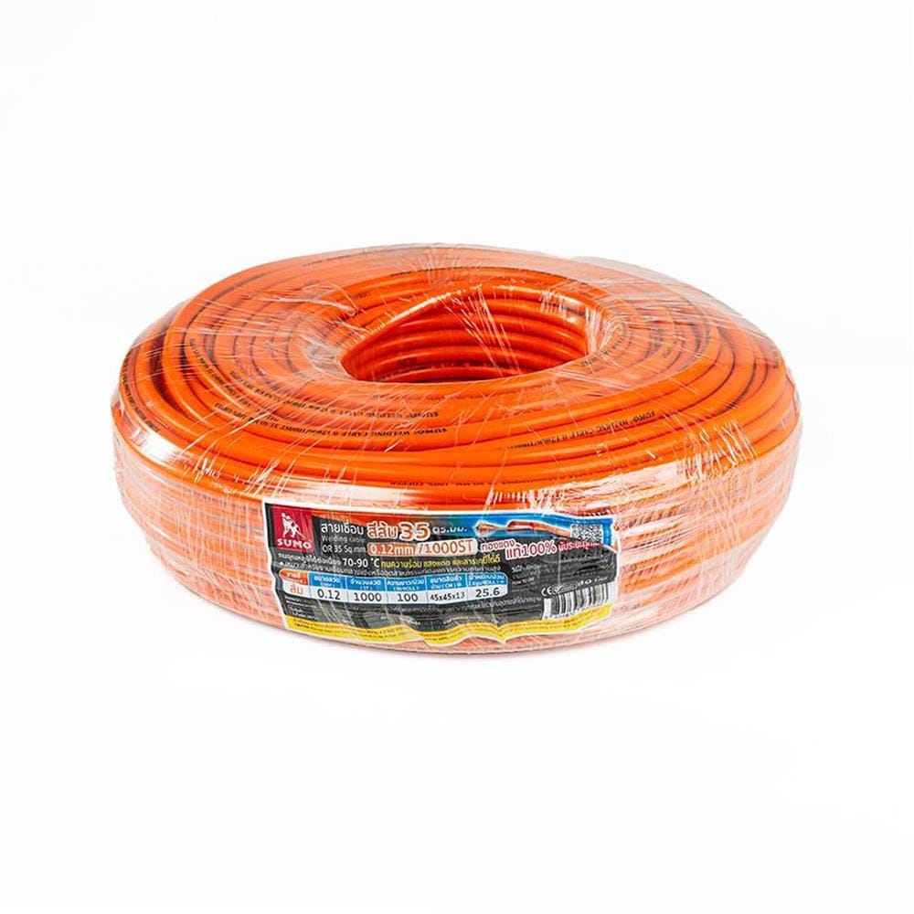 สายเชื่อม SUMO 35 ตร.มม. 0.12 มม. 1000 เส้น 1 ม. สีส้ม