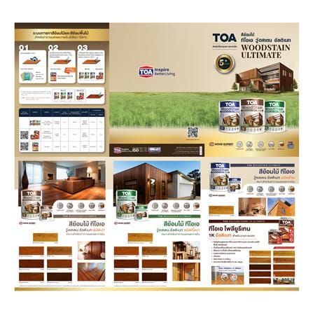 สีย้อมไม้ ชนิดกึ่งเงา TOA WOODSTAIN ULTIMATE US05 สีวอลนัท 1 แกลลอน_7