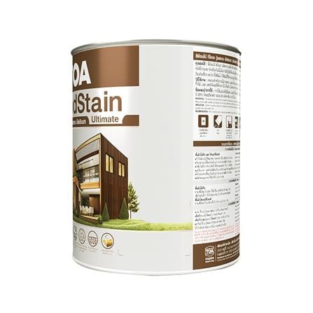 สีย้อมไม้ ชนิดเงา TOA WOODSTAIN ULTIMATE UG02 สีไม้สัก 1/4 แกลลอน_2