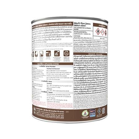 สีย้อมไม้ ชนิดเงา TOA WOODSTAIN ULTIMATE UG03 สีไม้มะค่า 1/4 แกลลอน_3