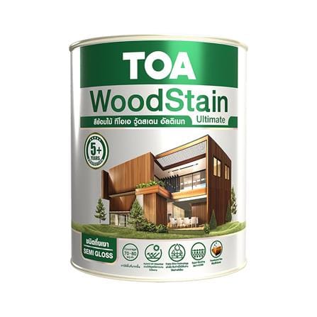 สีย้อมไม้ ชนิดกึ่งเงา TOA WOODSTAIN ULTIMATE US06 สีไม้ประดู่ 1 แกลลอน_0
