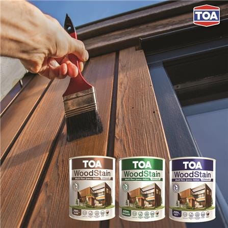 สีย้อมไม้ ชนิดกึ่งเงา TOA WOODSTAIN ULTIMATE US05 สีวอลนัท 1/4 แกลลอน_6