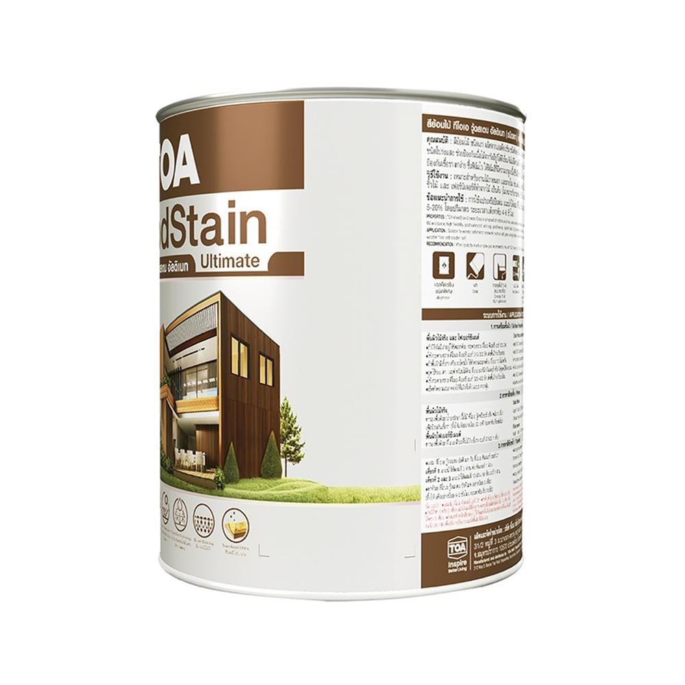 สีย้อมไม้ ชนิดเงา TOA WOODSTAIN ULTIMATE UG01 สีมะฮอกกะนี 1 แกลลอน