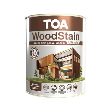 สีย้อมไม้ ชนิดเงา TOA WOODSTAIN ULTIMATE UG01 สีมะฮอกกะนี 1 แกลลอน_0