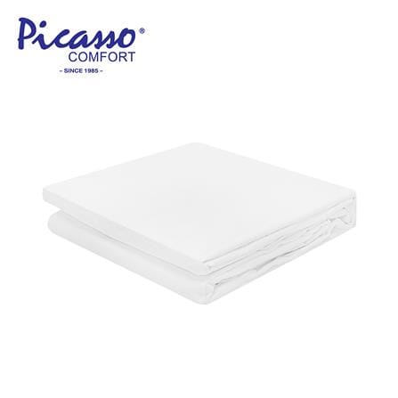 ผ้ารองกันเปื้อน 6 ฟุต PICASSO กันน้ำ FIT สีขาว_0