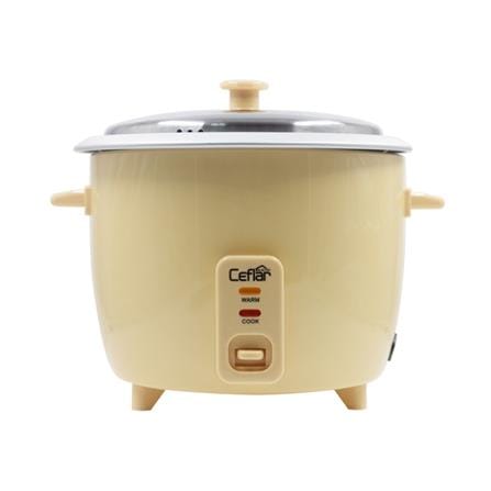หม้อหุงข้าวธรรมดา CEFLAR CR-185 1.8 ลิตร สีเหลือง_0