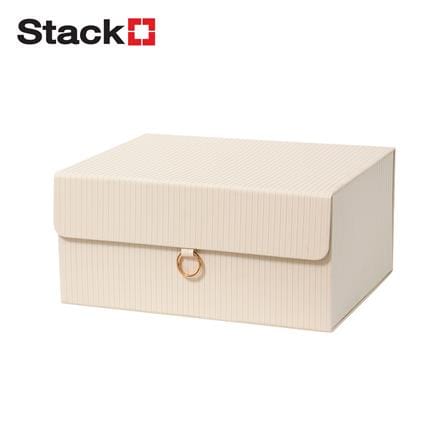 กล่องกระดาษ STACKO BOW 35x27x16 ซม. สีครีม_1