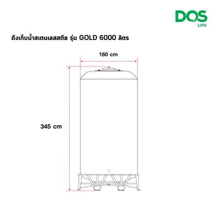 ถังเก็บน้ำสเตนเลส DOS ECO-05/GD-6000L 6000 ลิตร_10