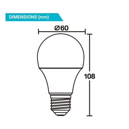 หลอด LED BEC ULTRA-X- LIGHT SENSOR 9 วัตต์ DAYLIGHT E27_3