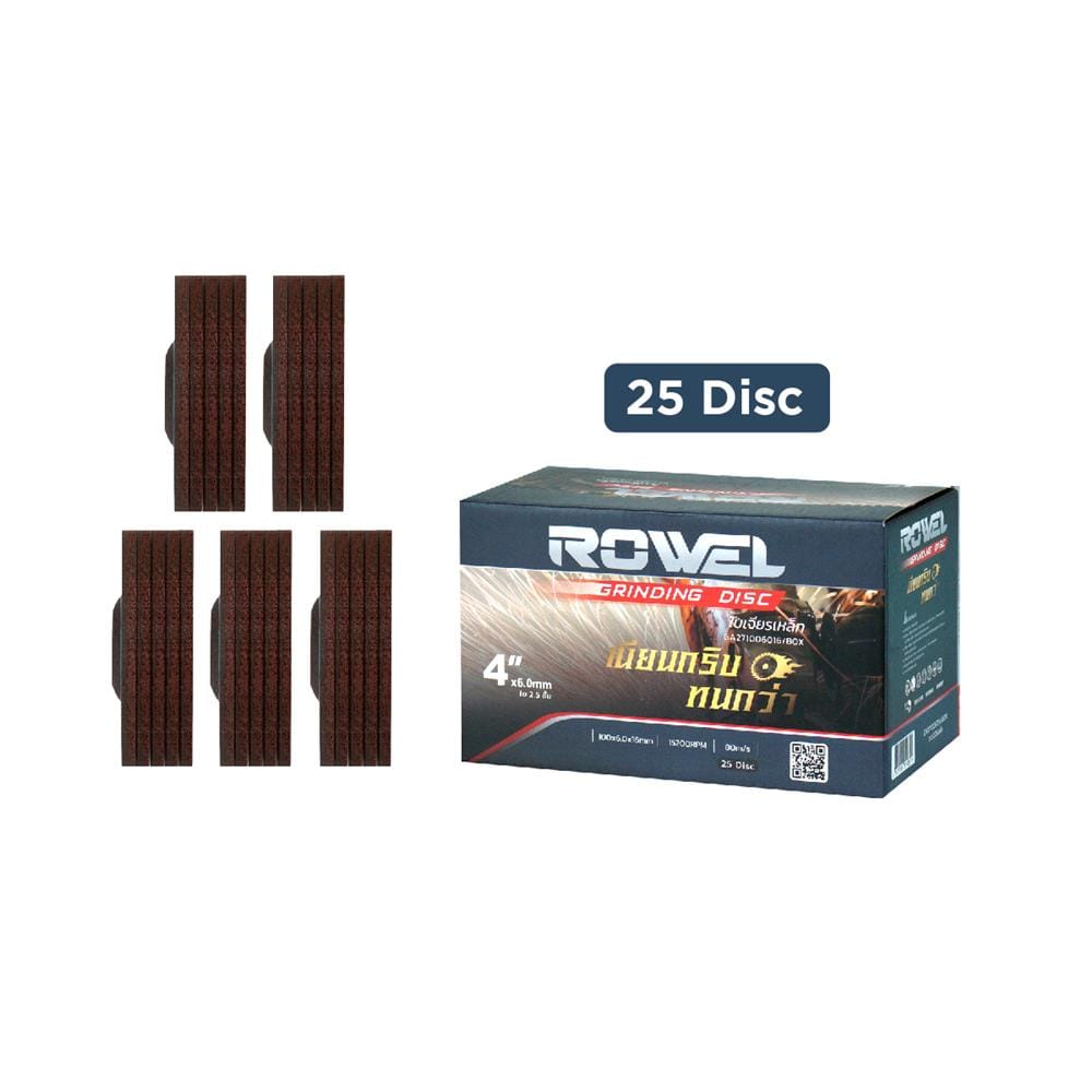 ใบเจียร ROWEL RW-GA271006016 4 นิ้ว x 6.0 มม. สีแดง