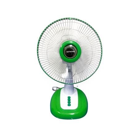 พัดลมตั้งโต๊ะ 12 นิ้ว SKYWING S188 สีเขียว ใบใส_0