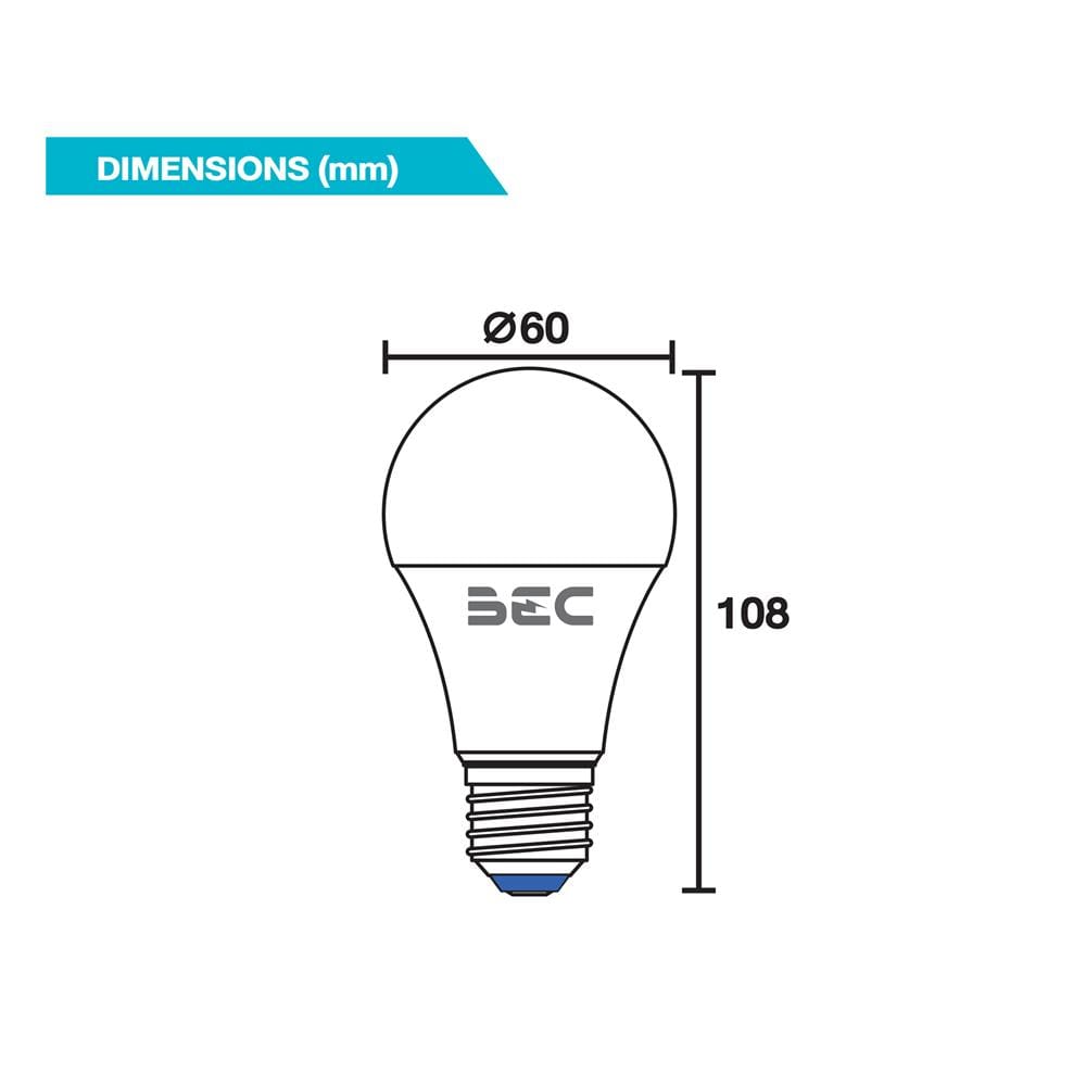 หลอด LED ฺBEC BULB MAGIC 3IN1 9 วัตต์ DAYLIGHT/COOL WHITE/WARM WHITE E27