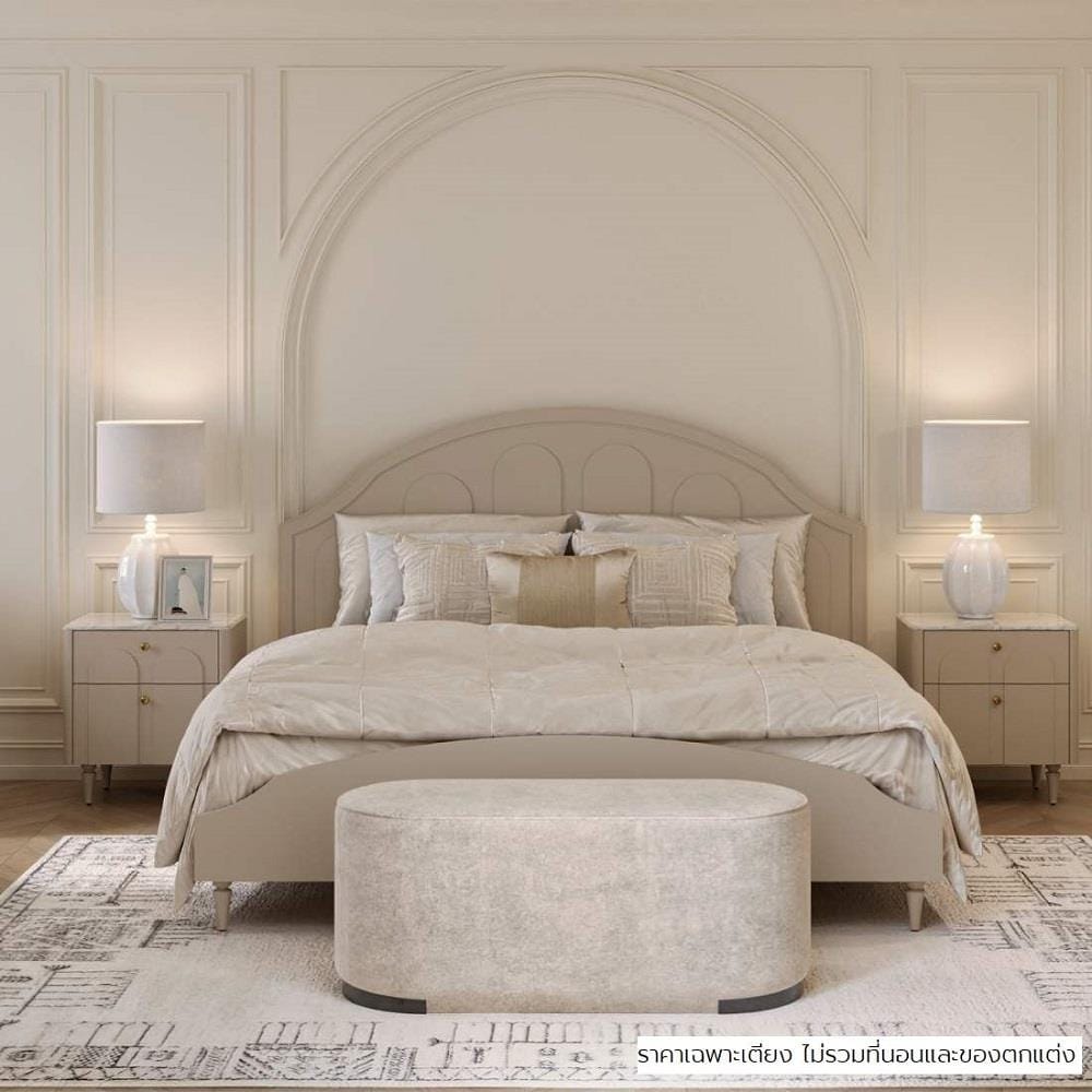 เตียง 6 ฟุต SB FURNITURE FAY 19244776 สี PASTELA CREAM