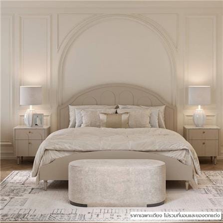 เตียง 6 ฟุต SB FURNITURE FAY 19244776 สี PASTELA CREAM_2