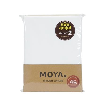 ม่านห้องน้ำ PEVA MOYA WAI-232+WG3-115 180x180 ซม. (แพ็ก 2 ชิ้น)_4