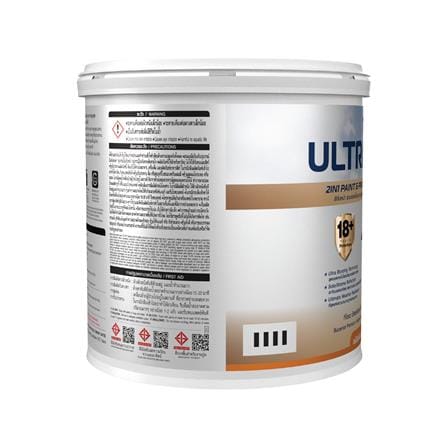 สีน้ำทาภายใน-ภายนอก ชนิดกึ่งเงา TOA ULTRASHIELD EXPERT US100 สีขาว 9 ลิตร_2