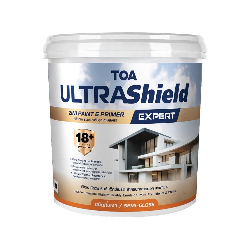 สีน้ำทาภายใน-ภายนอก ชนิดกึ่งเงา TOA ULTRASHIELD EXPERT BASE C 9 ลิตร